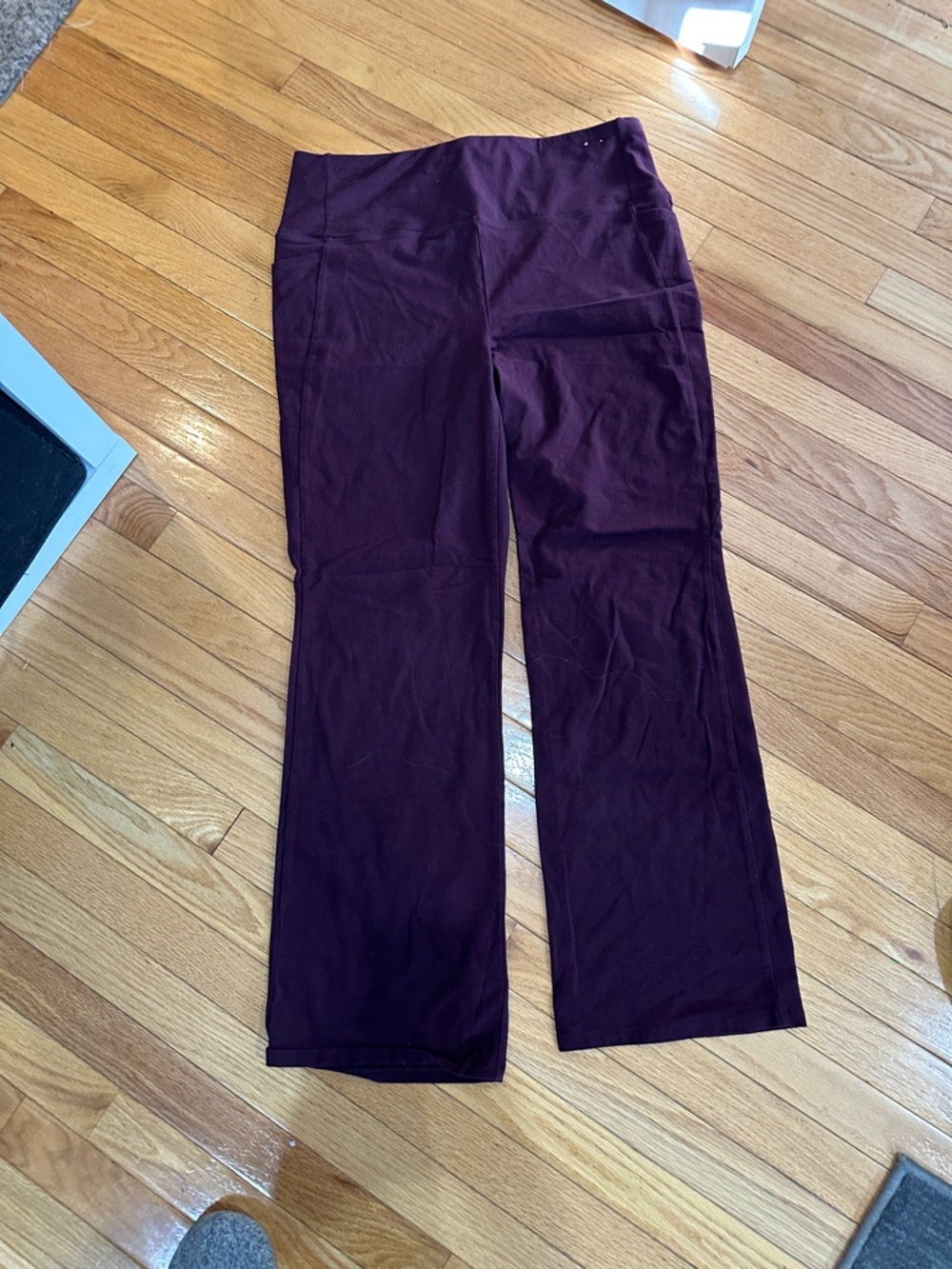 RBX Plum Wide-Leg Fitness Pants